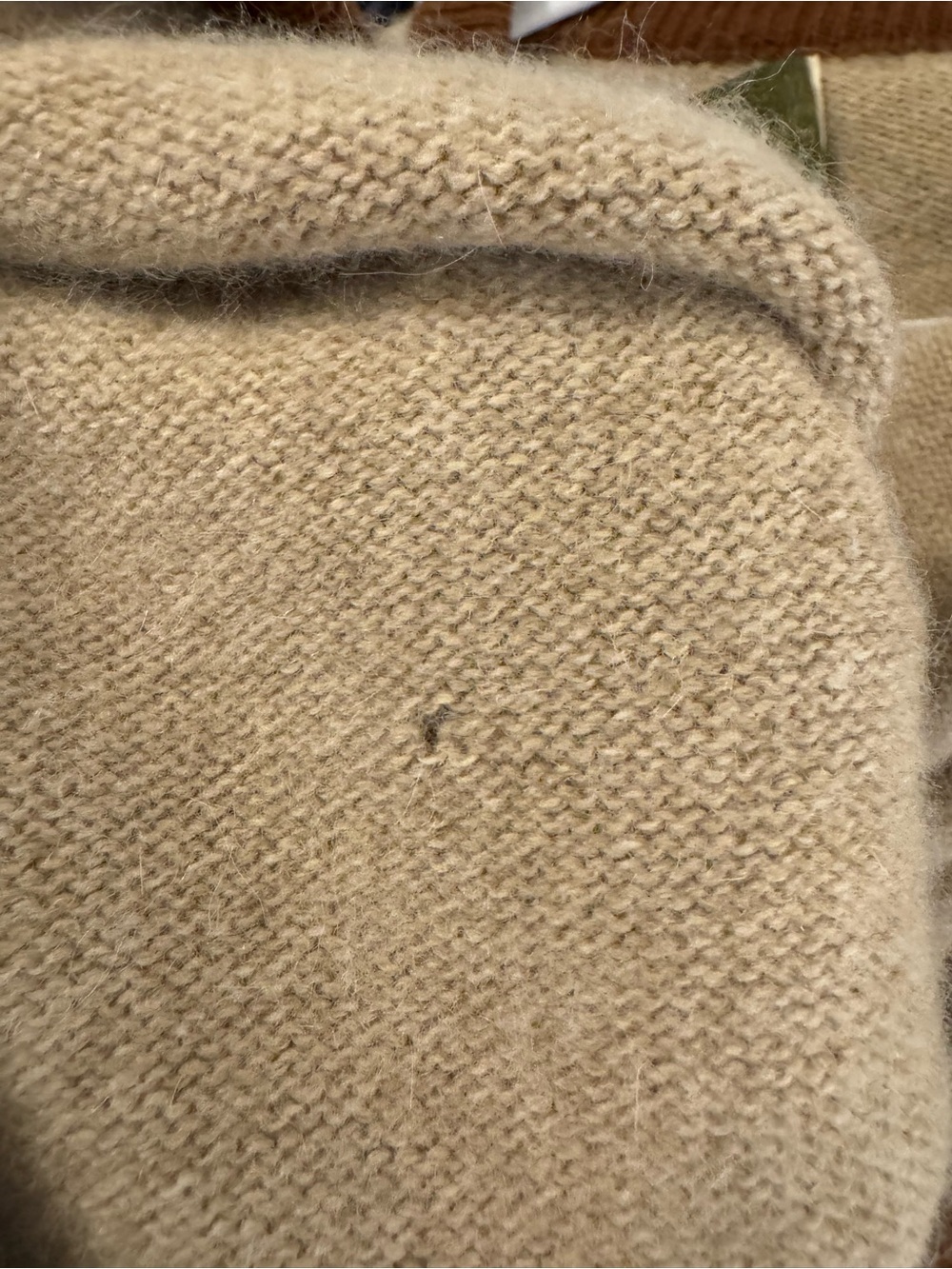 Vintage Made in Scotland Strathspey 100% Wool Blend Brown Cardigan - Picture 13 of 16